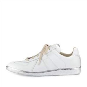 MAISON margiela calfskin leather sneakers